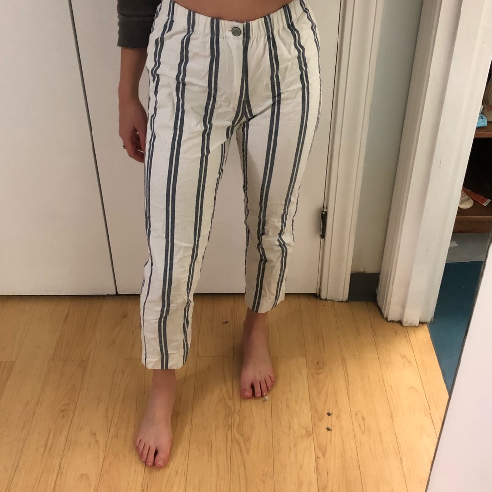 RARE blue & white striped Tildens from BRANDY